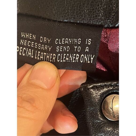 Y2K 100% Leather Black pants boot cut| size 4 - Picture 3 of 9